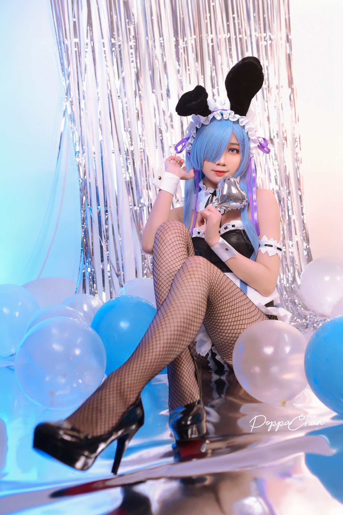 PoppaChan Rem Bunny Cosplay (Re Zero) – 37 Photos 12 Videos 489MB插图5