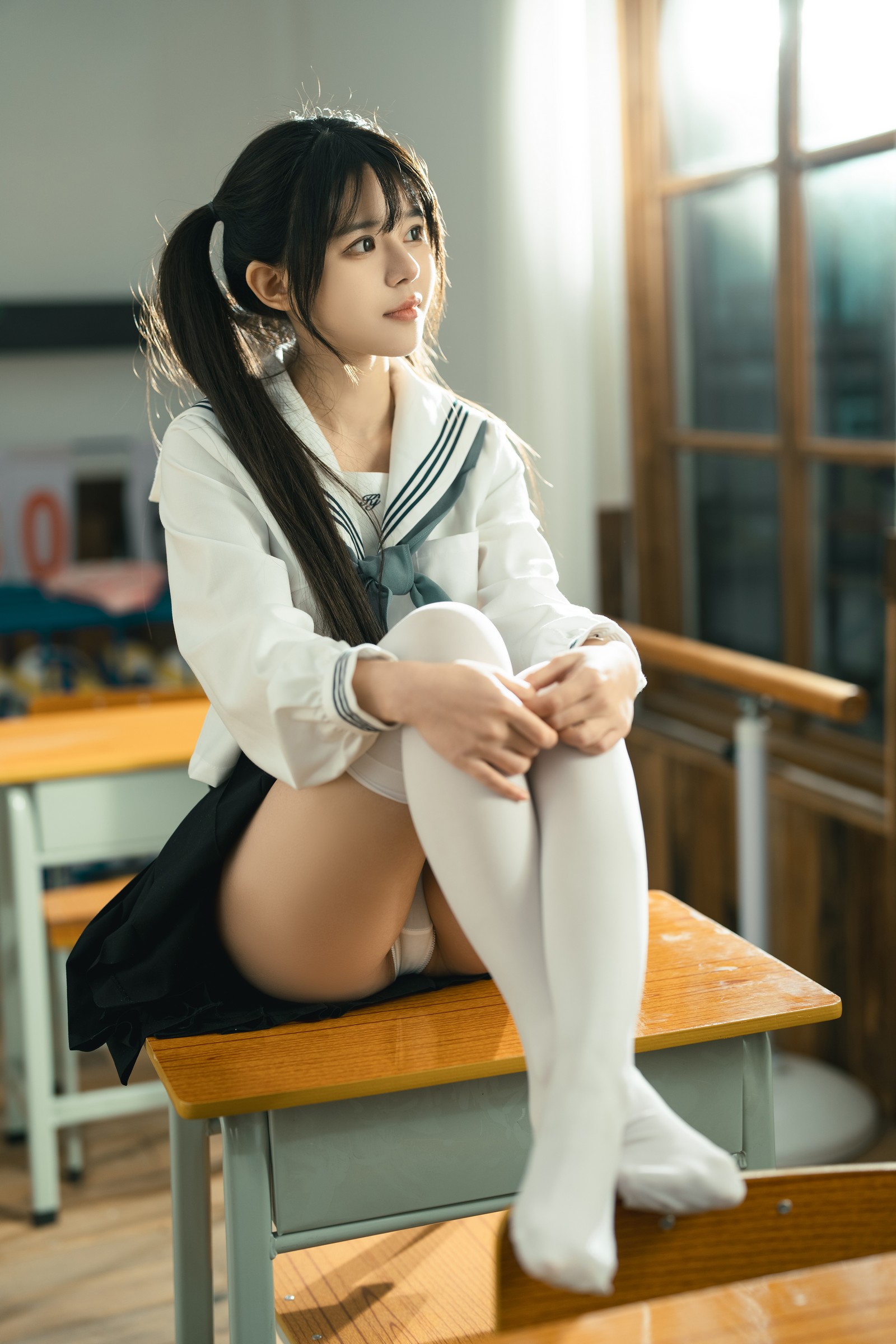 rua阮阮 授课中 教室主题 写真合集｜剧情系校园写真（57P｜855MB）插图