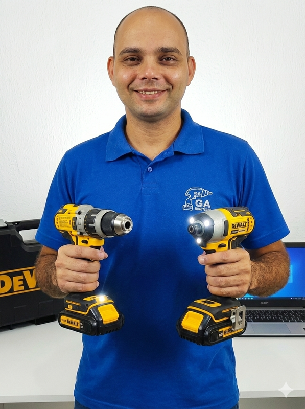 Gerlan da GA Montagens realizando montagem de móveis em Belo Horizonte