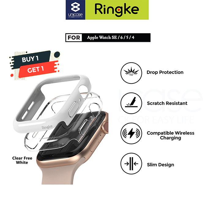 Case Apple Watch SE 2/6/5/4 44/40mm Ringke SLIM Thin Hardcase Casing