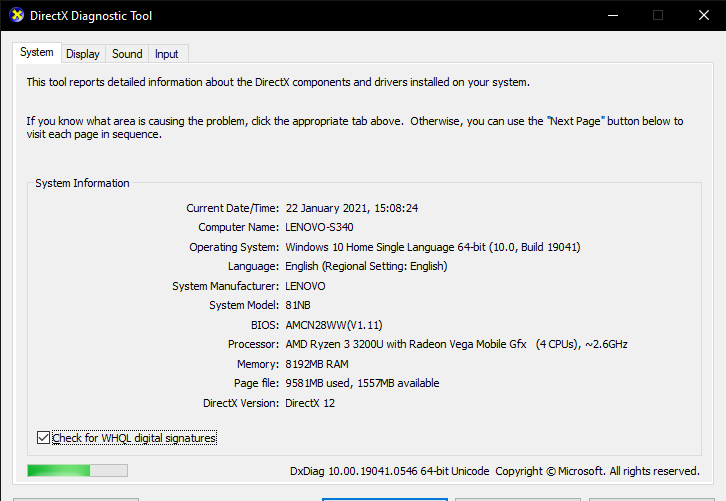 Direct-X-Diagnostic-Tool-22-01-2021-15-0