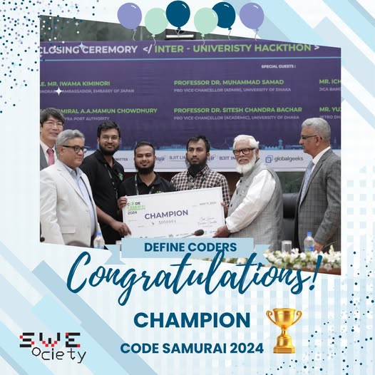 CHAMPION of CODE SAMURAI 2024!