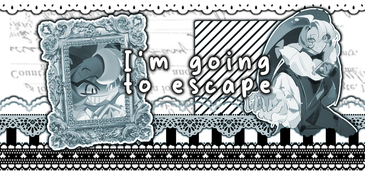 " I'm going to escape " || ac is @amsiaart on twt - graphic nf2u