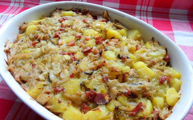 Weißkohl-Kartoffelauflauf Weißkohl-Kartoffelauflauf