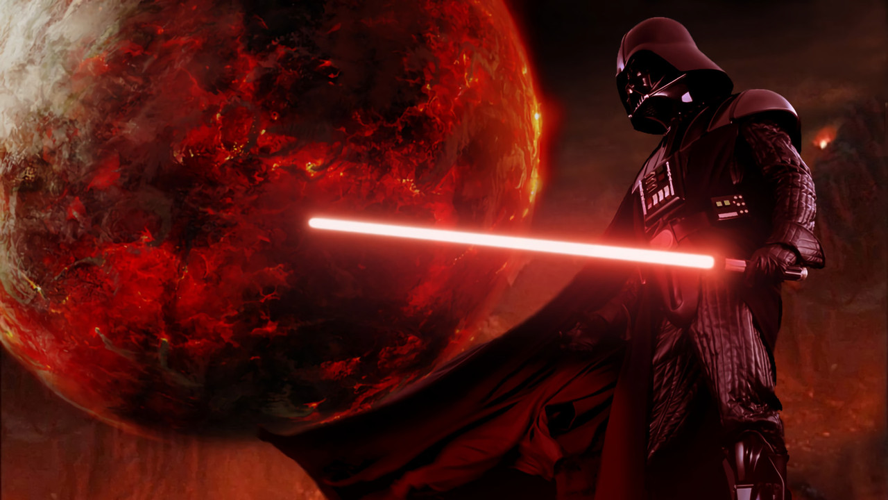 Wallpaper Darth Blood Moon Wallpaper Film Desktop