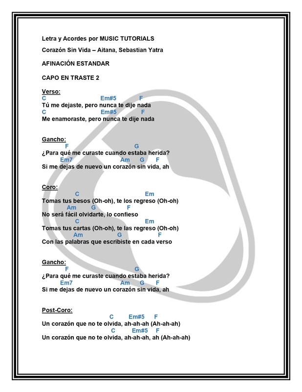Corazón Sin Vida Aitana Sebastian Yatra Letra y Acordes by MUSICTUTORIALS_page-0001