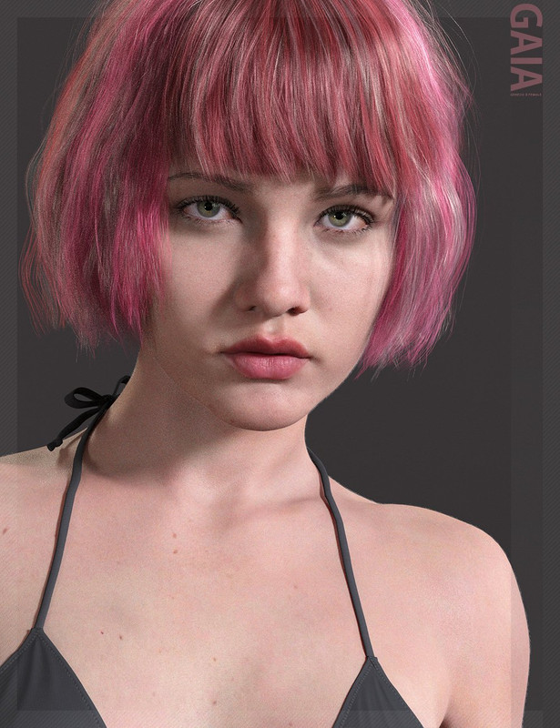 Gaia HD with HD Expression for Genesis 8.1 Female