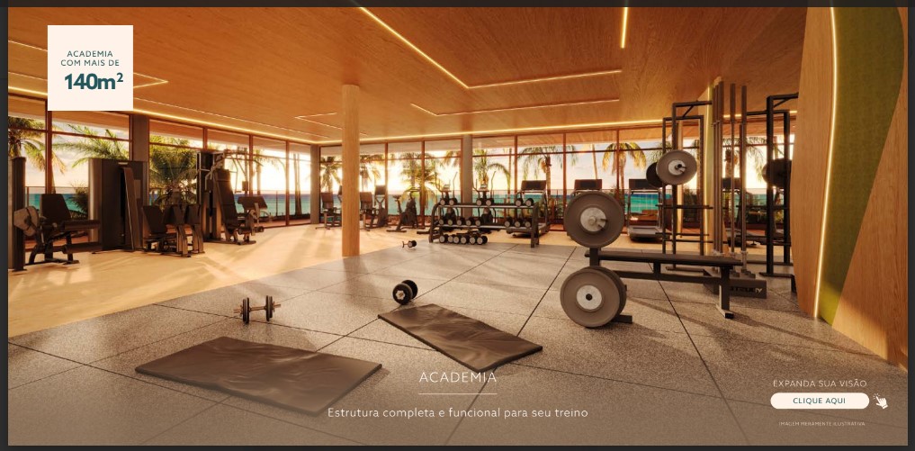 Espaço gourmet e área de convivência integrada à piscina