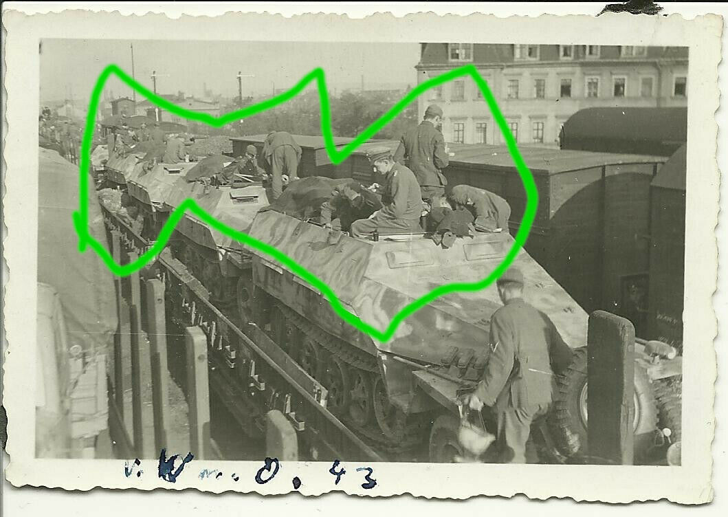 Wehrmacht, Schützenpanzer SD.Kfz Bahnverladung