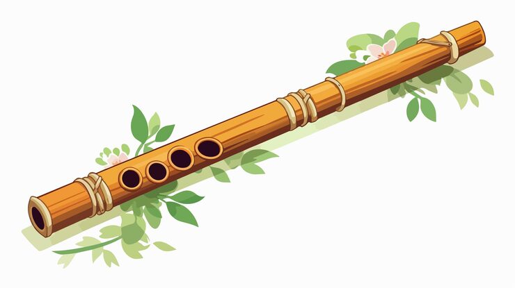 fluta-de-bambu-de-desenho-animado-instrumento-musical-indiano-1138841-30011