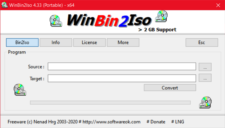 WinBin2Iso 4.33 (x86/x64) + Portable 1
