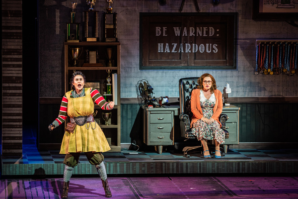 Beth Malone, Laura Michelle Kelly in Matilda at The Muny