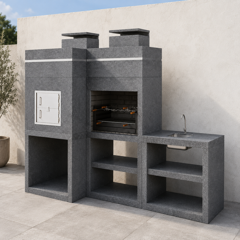Churrasqueira CHF910 com forno 80