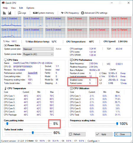 quick cpu setup 64