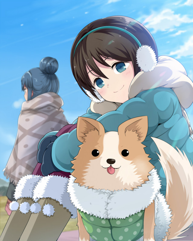chikuwa-saitou-ena-and-shima-rin-yurucamp-drawn-by-kasai-shin