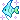 turqoise pixel of a fish