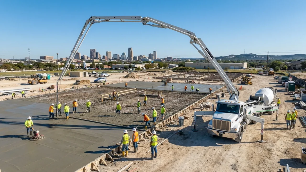 Commercial Concrete Contractor San Antonio Job Site