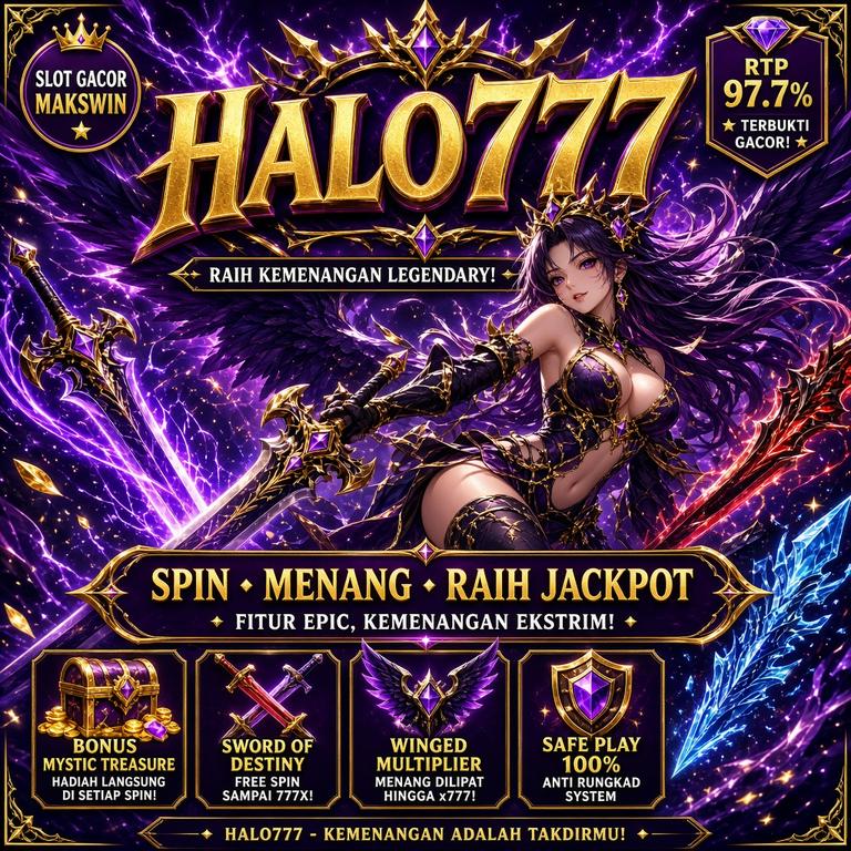Tampilan utama aplikasi HALO777 dengan akses permainan digital