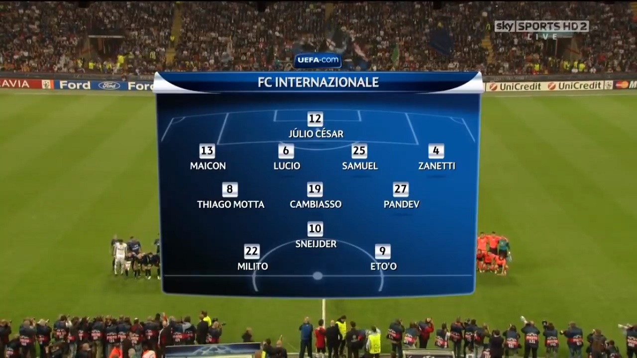  Champions League 2009/2010 - Semifinal - Ida - Inter de Milán Vs. FC Barcelona (720p) (Inglés) INT-FCB-1