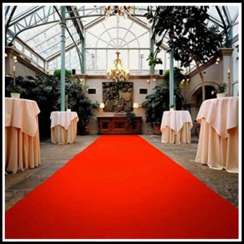 PASSATOIA ROSSA TAPPETO ROSSO PER EVENTI NATALE MATRIMONIO FESTE RICEVIMENTI CON NASTRO BIADESIVO IN OMAGGIO