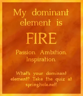 whats your dominant element? my element is fire