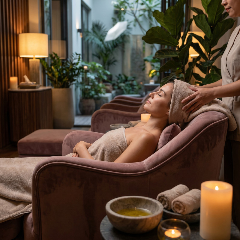 Head massage service