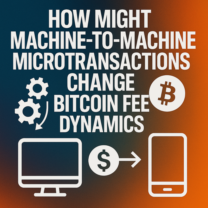How might machine-to-machine microtransactions change Bitcoin fee dynamics