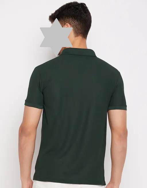 RISS Men's Cotton Half Sleeves Solid Polo T-shirt Color 3 (R306)