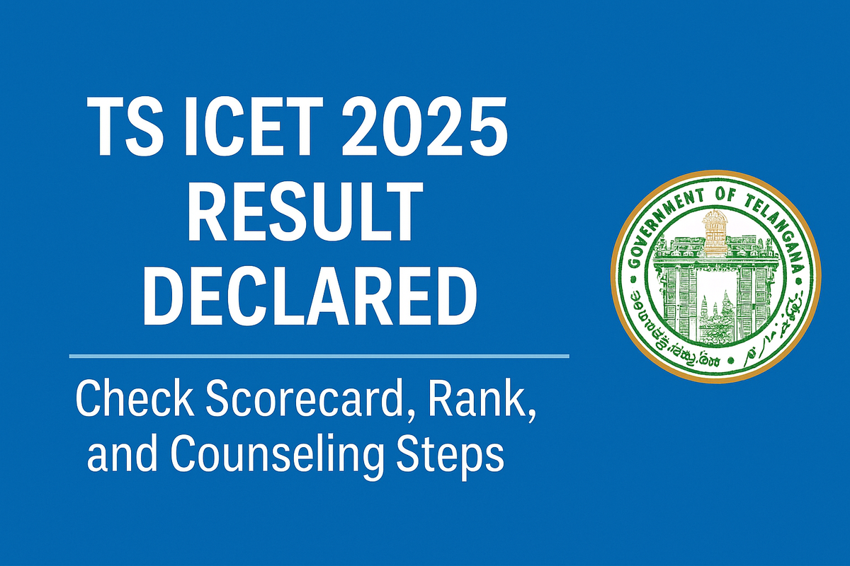 Check Your TS ICET Result 2025 TS ICET 2025 Result Dashboard