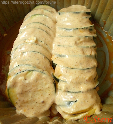 Кабачки с картошкой в аэрогриле