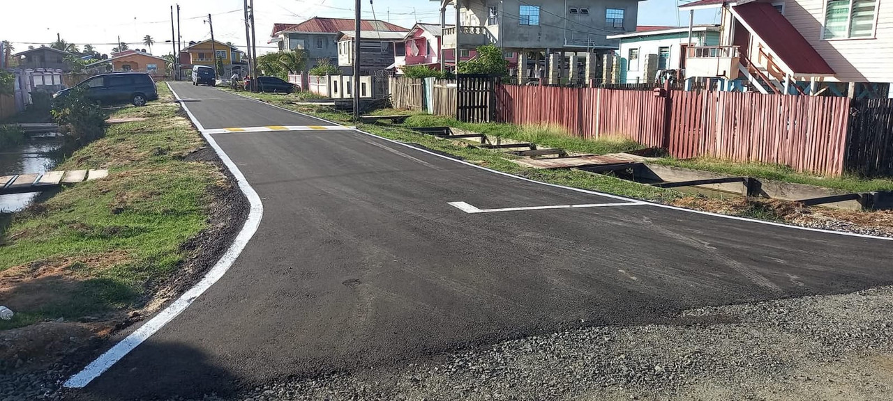 Completion of asphalt concrete road at Haslington HScheme ECD