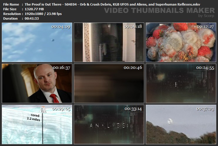 The Proof is Out There - S04E04 - Orb & Crash Debris, KGB UFOS and Aliens, and Superhuman Reflexes.m