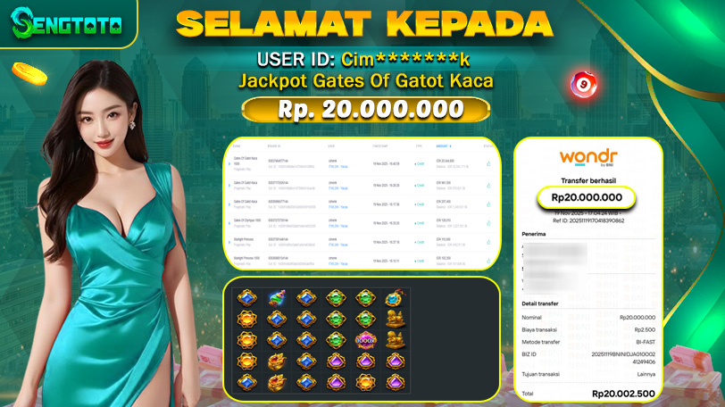 BUKTI PEMBAYARAN SLOT GATES OF GATOT KACA