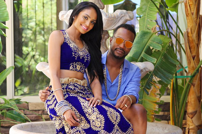 Juicy J and his wife Regina Perera