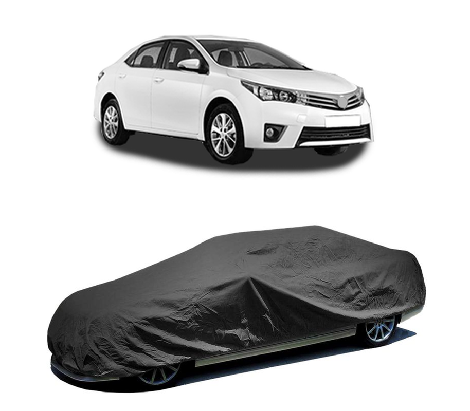 Husa tip prelata auto pentru TOYOTA COROLLA Saloon (_E18_, ZRE1_) 2013 - 2019,culoare negru, material textil impermeabil, rezistanta la intemperii praf UV, CARPASSION Husa Protectie