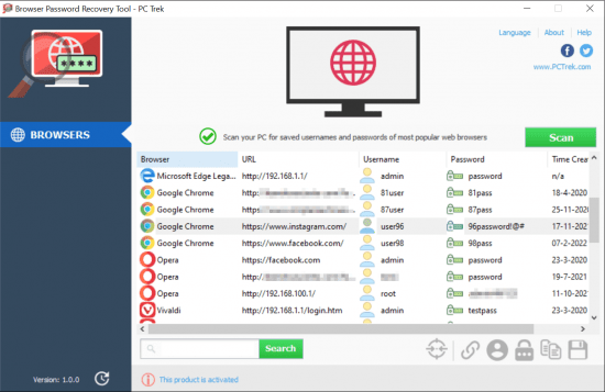 Browser Password Recovery Tool v1.0.0 Multilingual