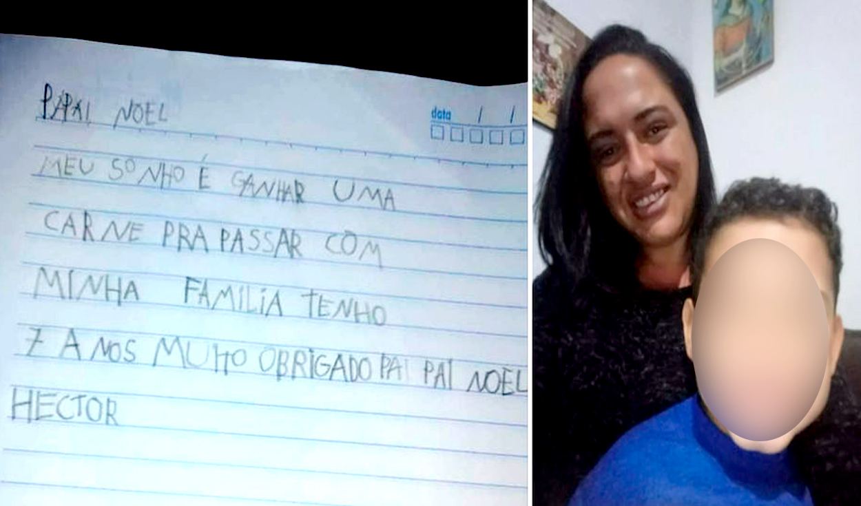 Niño le pide a Santa Claus carne para Navidad su situación económica es dura