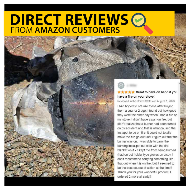 Verified Amazon Customer Review — Great to have on hand if you have a fire on your stove