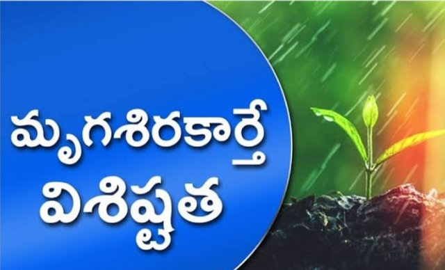 నేటి నుంచి మృగశిర కార్తె ప్రారంభం….