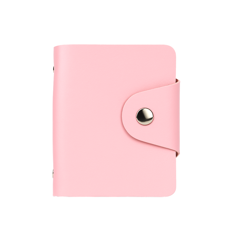 24 Slots Card Holder, Light Pink