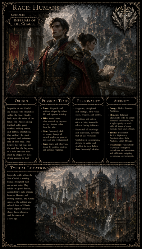 HUMANS IMPERIALS OF THE CITADELS