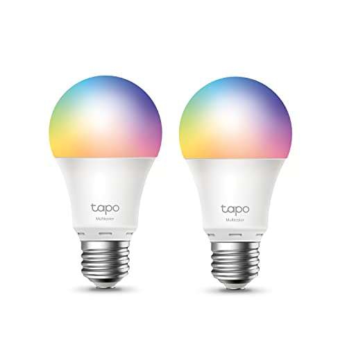 Amazon: TP-Link Tapo focos inteligentes Wi-Fi, multicolor, cambio a todo color, regulables, 2 por $332, 4 por $597 
