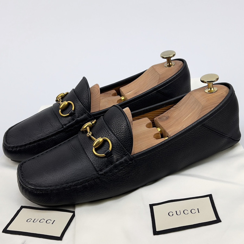 GUCCI Kanye Horsebit driving moccasin leather 8 G or 9 US 42 EUR