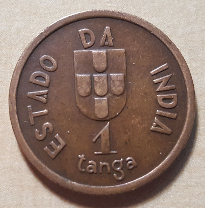 1 tanga, 1934. India portuguesa. 20201205-102027