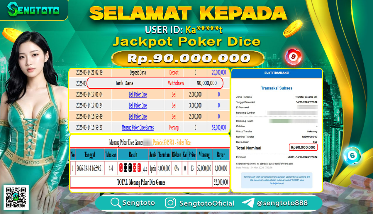 BUKTI PEMBAYARAN LIVEGAME POKER DICE