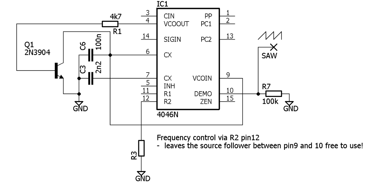 Messing about with the CD4046 VCO and other stuff.