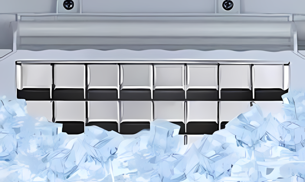 Fabricador de hielo comercial Drija FH45 en acabado negro.