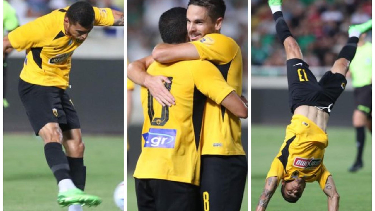 OrbelÃn Pineda marca un golazo con el AEK de Atenas