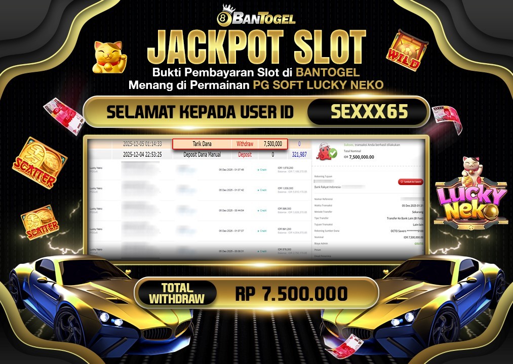BUKTI JACKPOT LUNAS BANTOGEL