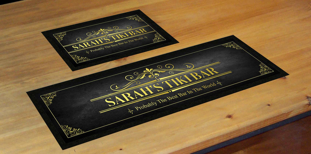 BEER MAT LABEL PERSONALISED BEER BAR RUNNER IDEAL HOME PUB OCCASION